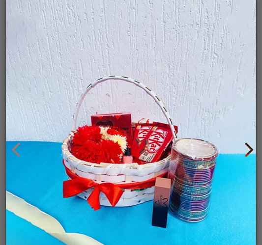 Love in Red Basket